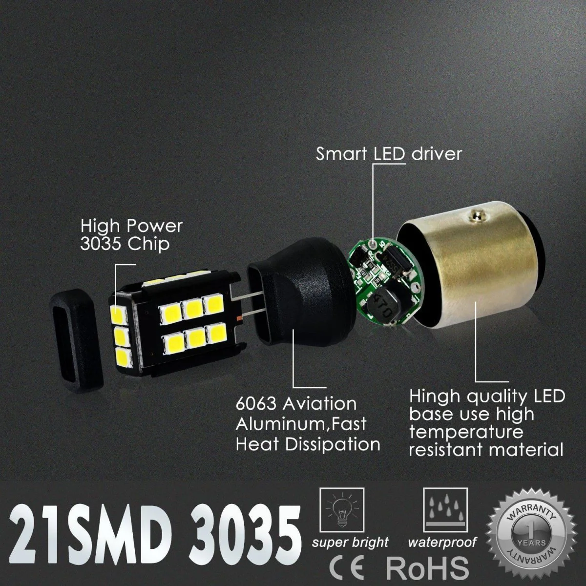1157 2357 LED Bulbs Brake Stop Lights, Signal, Backup Reverse Lights - Image 4