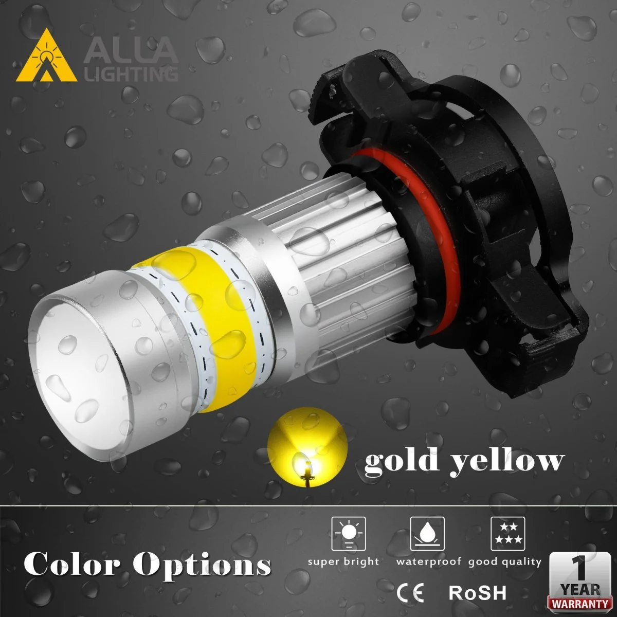 COB-72 2504 PSX24W LED Fog Light Bulbs, 6500K White/8000K Blue/3000K Amber Yellow - Image 11
