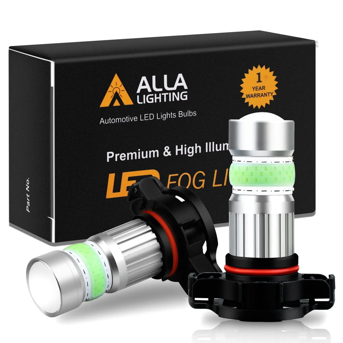 COB-72 2504 PSX24W LED Fog Light Bulbs, 6500K White/8000K Blue/3000K Amber Yellow - Image 12