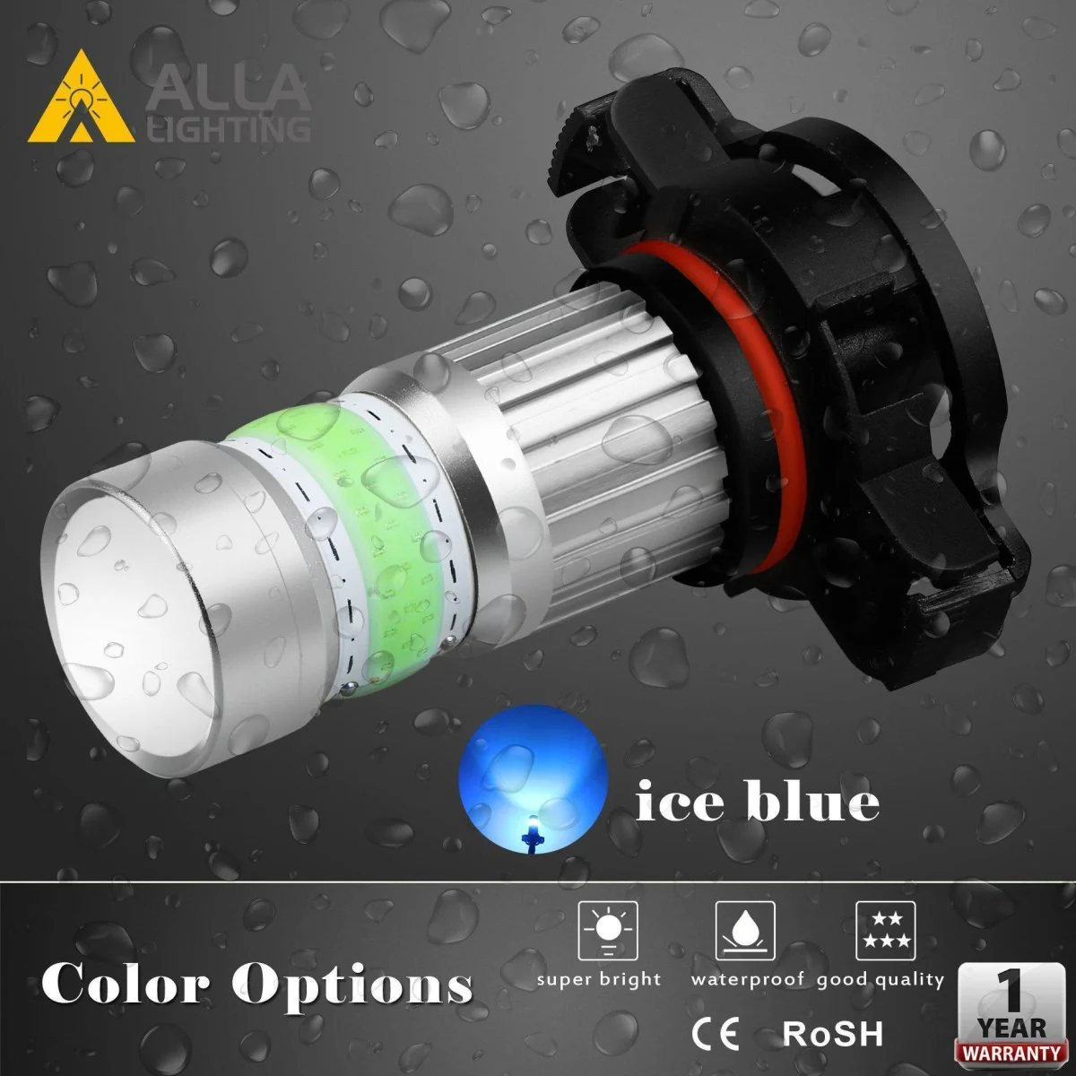 COB-72 2504 PSX24W LED Fog Light Bulbs, 6500K White/8000K Blue/3000K Amber Yellow - Image 15