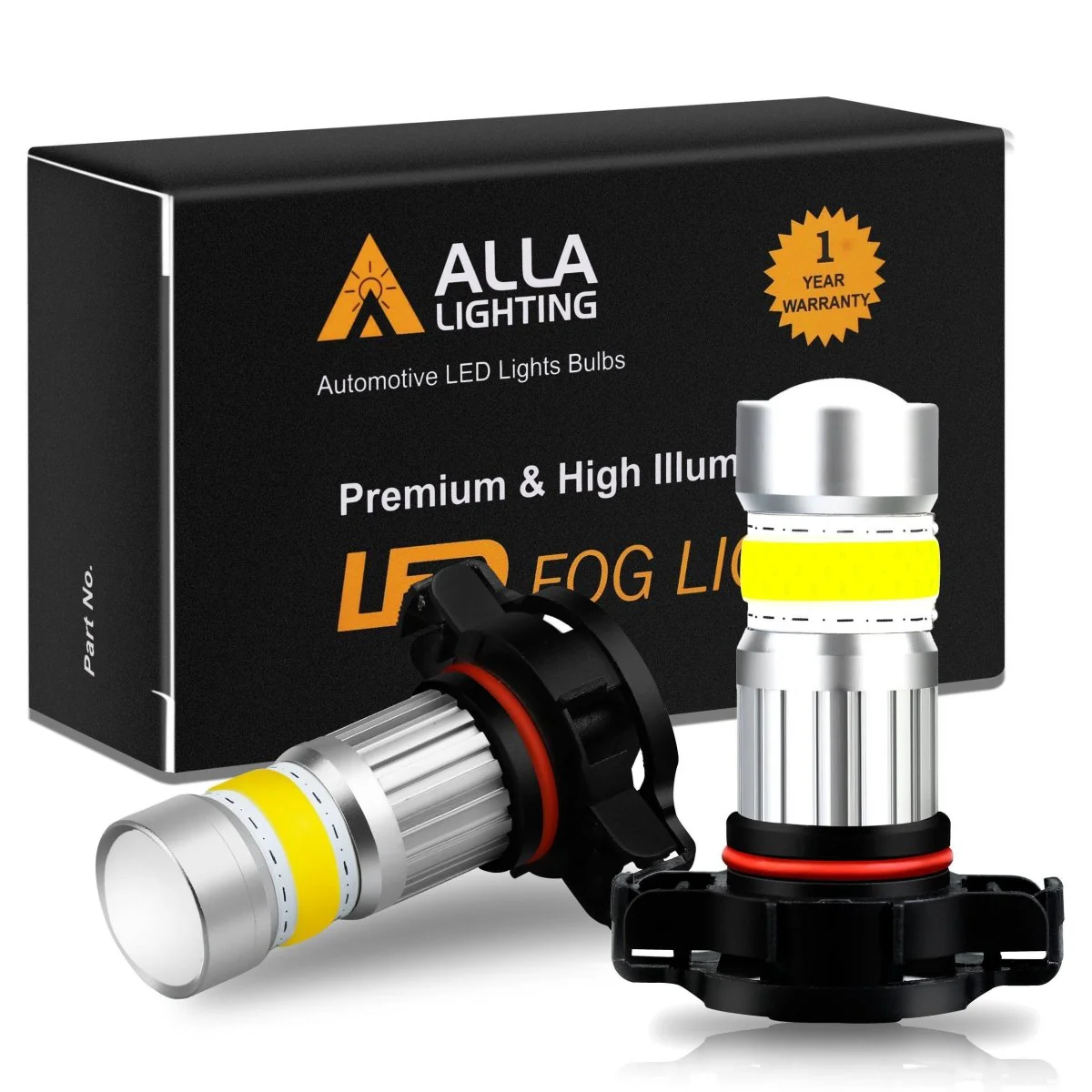COB-72 2504 PSX24W LED Fog Light Bulbs, 6500K White/8000K Blue/3000K Amber Yellow - Image 7