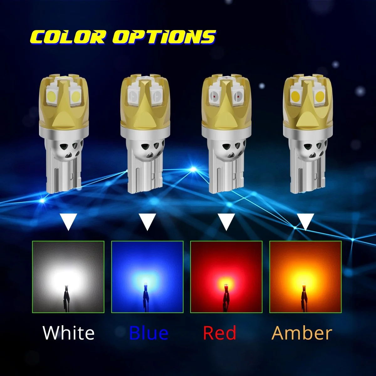 168 194 LED Bulbs, 2825 W5W Interior, License, Marker Lights - Image 4