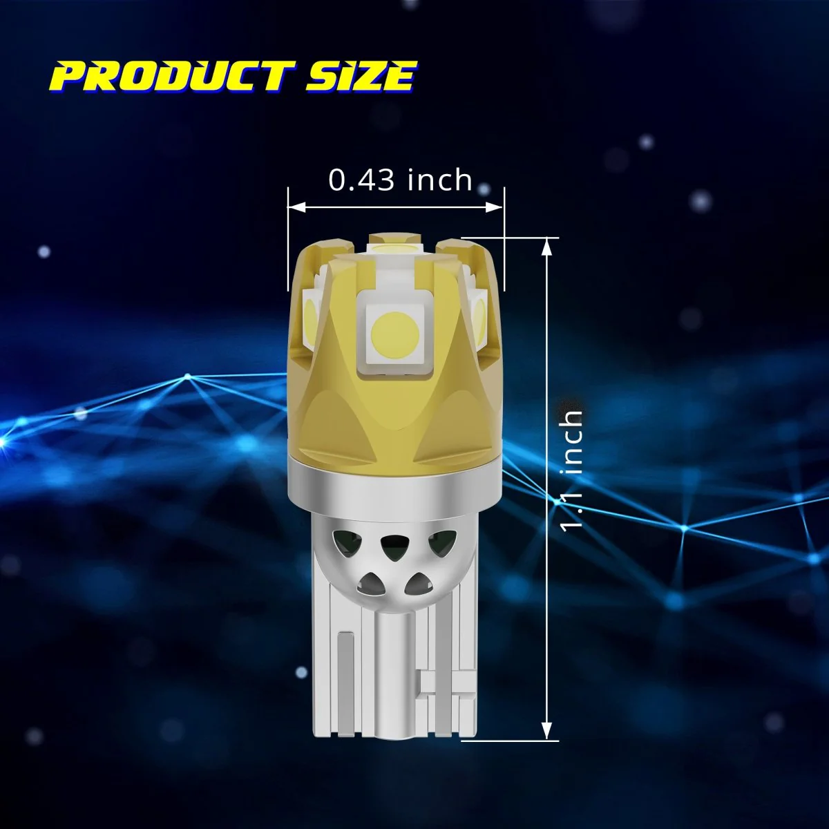 168 194 LED Bulbs, 2825 W5W Interior, License, Marker Lights - Image 7