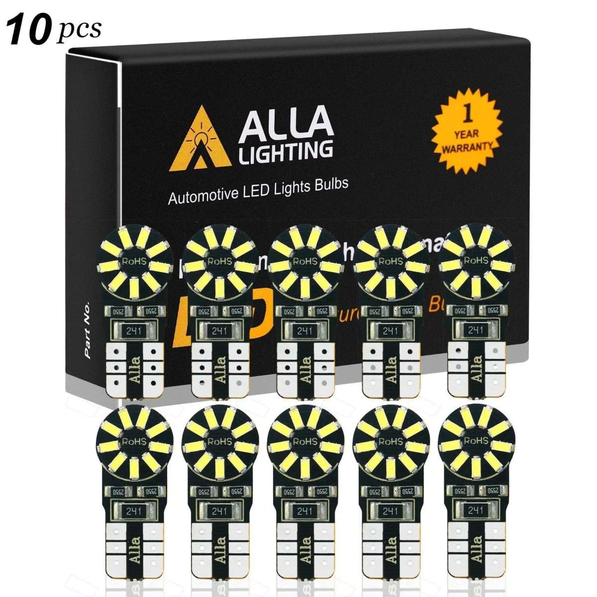 194 168 LED Lights Bulbs Super Bright 12V 2825, 6000K Xenon White - Image 6