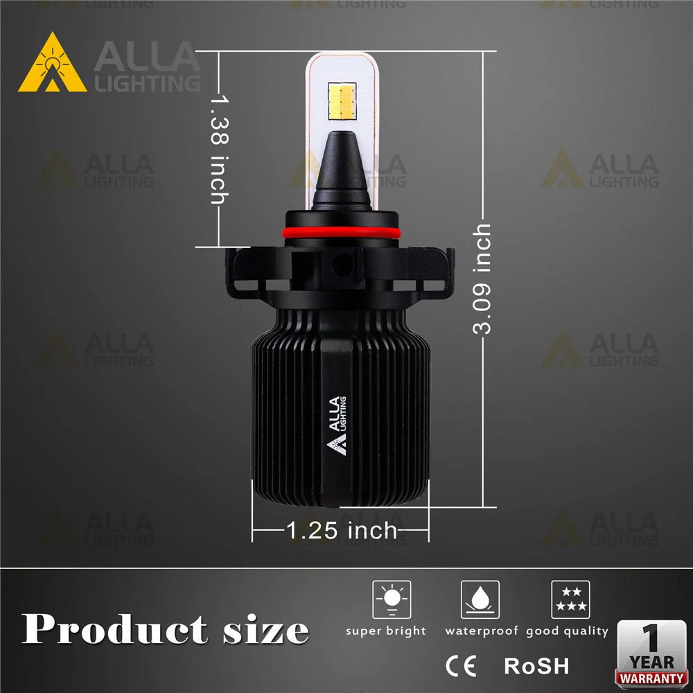 2504 PSX24W LED Switchback Bulbs Fog Lights, 6K White/3K Yellow - Image 6