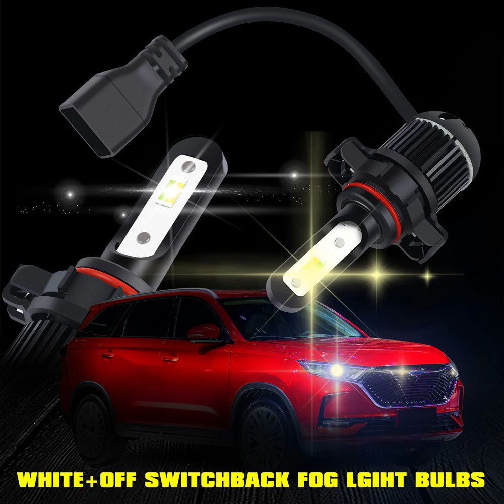 2504 PSX24W LED Switchback Fog Lights Bulbs | White/Yellow - Image 7