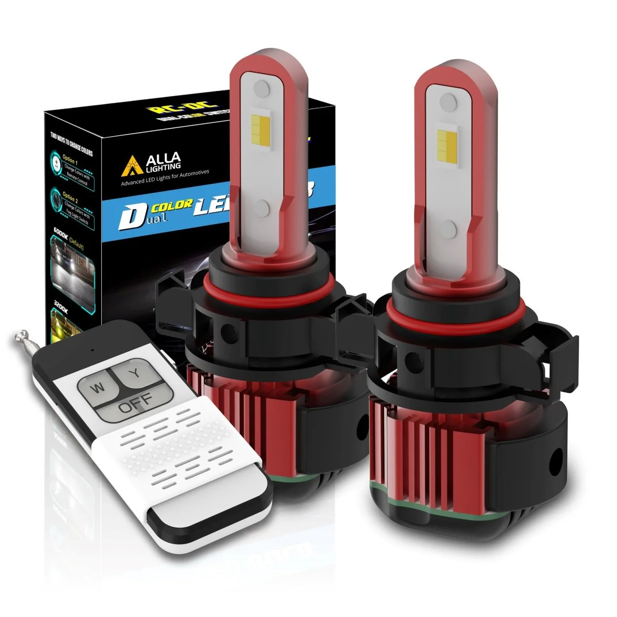 2504 PSX24W LED Switchback Fog Lights Bulbs | White/Yellow - Image 8