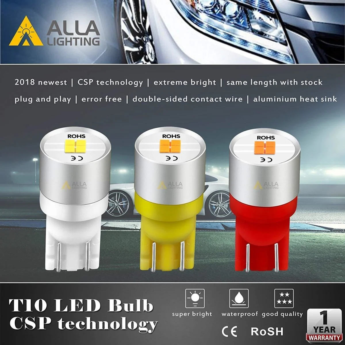 2825 194 LED Lights Bulbs 12V 1616-SMD 168 158 194NAK - Image 10