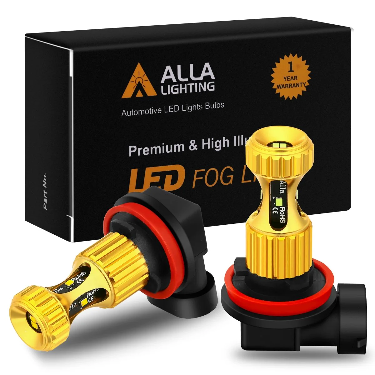 3000Lm H8 H11 H16 LED Fog Lights Bulbs DRL 12V Replacement - Image 2