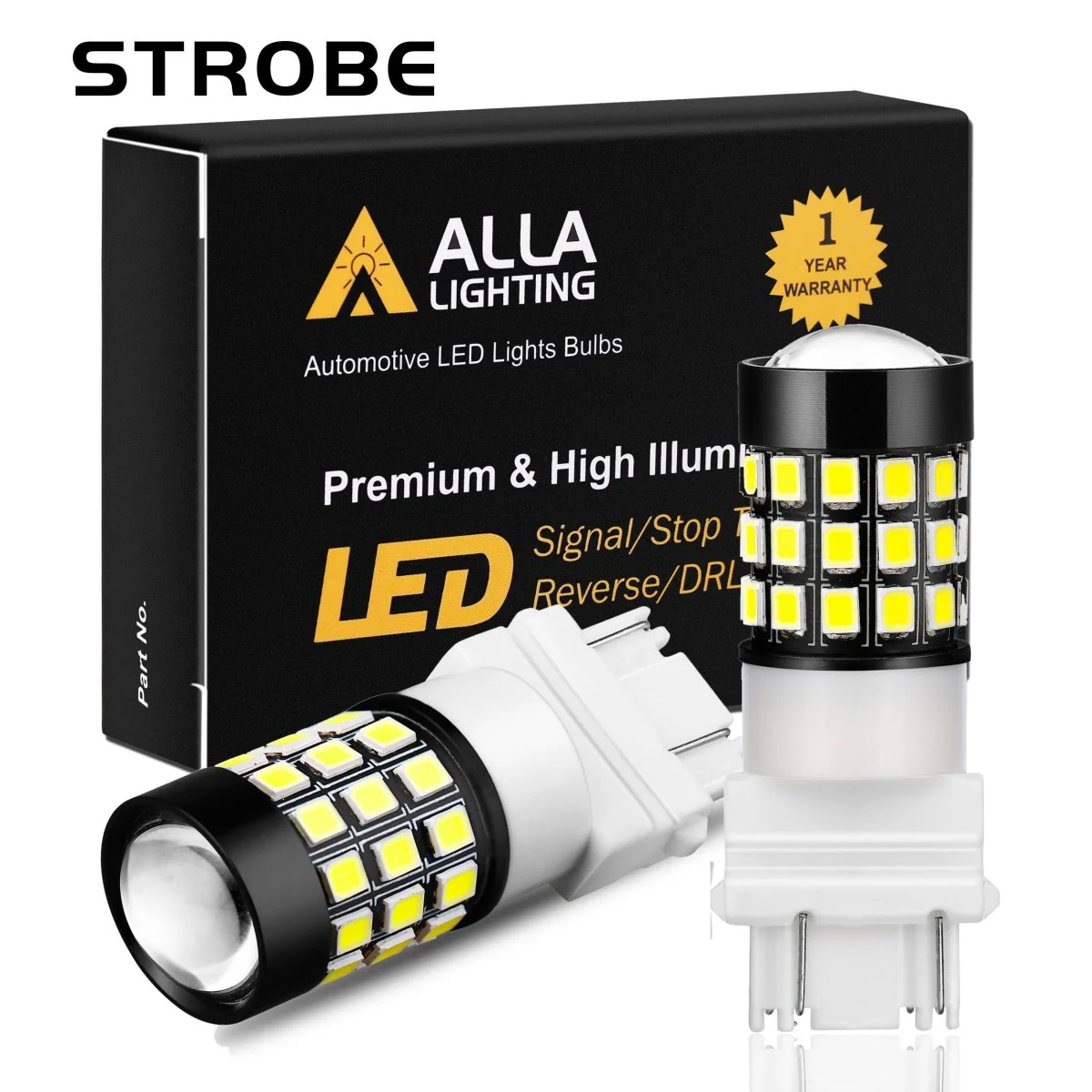3156 3157 Strobe LED Brake Lights Flashing Stop Bulbs, Super Bright 12V - Image 8
