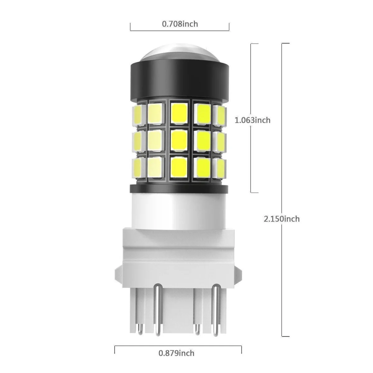 3157 3156 Strobe LED Reverse Lights Flashing Back-up Bulbs, 6000K Xenon White - Image 8