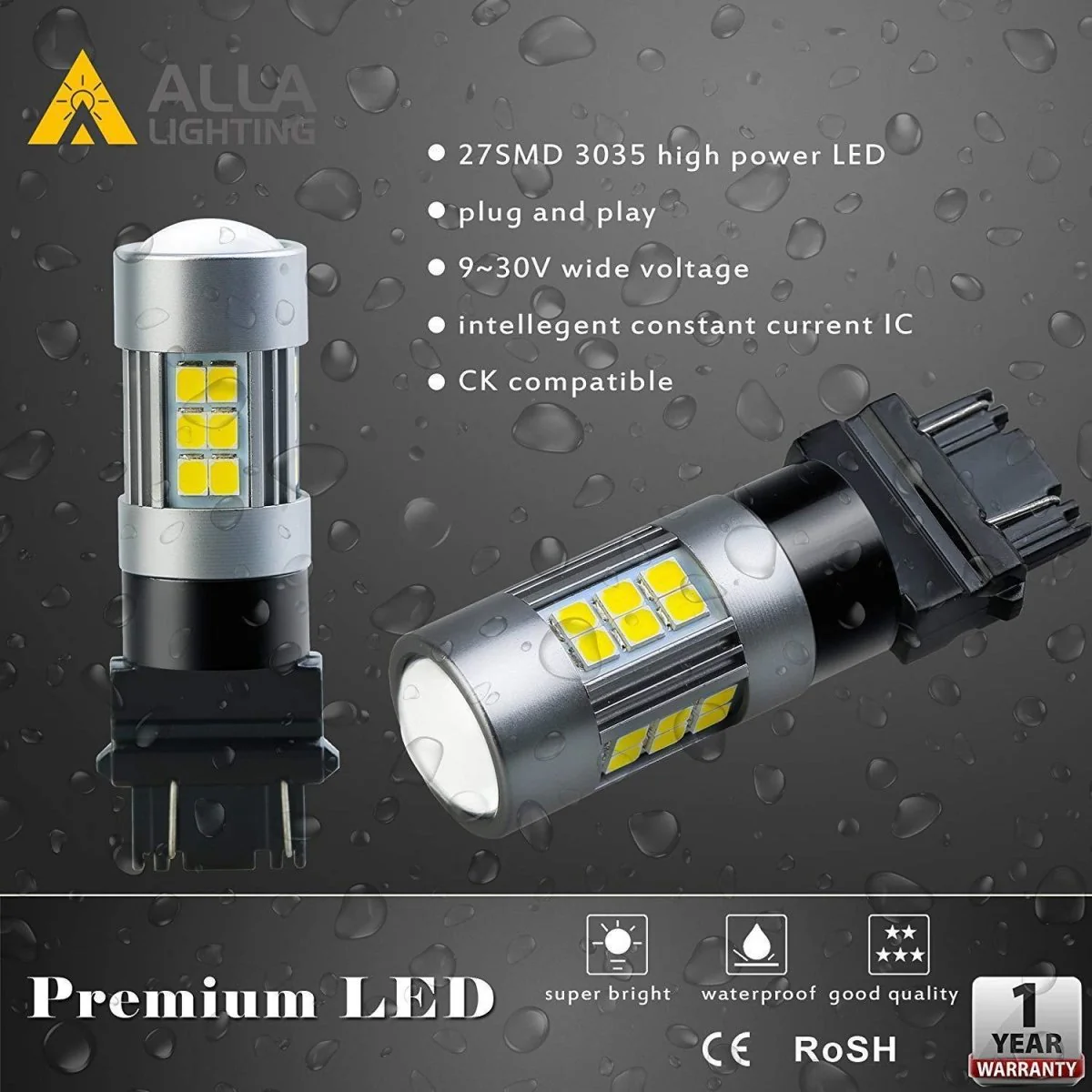 3157 3156 LED Reverse Lights Bulbs Back Up, Signal, Brake Lights, White - Image 4