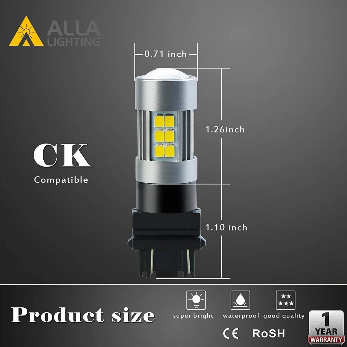 3157 3156 LED Reverse Lights Bulbs Back Up, Signal, Brake Lights, White - Image 5