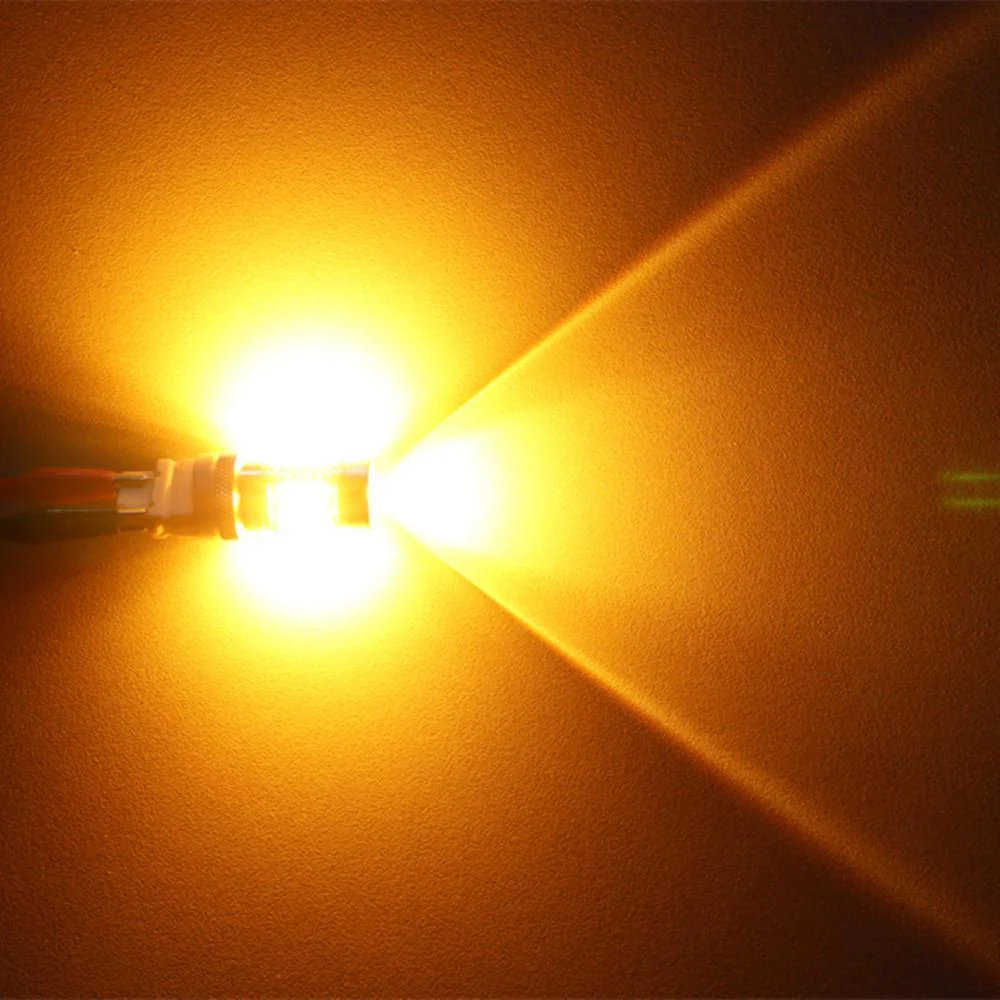 3457 3157 LED Switchback Bulbs Turn Signal Lights, 6K White/Amber Yellow - Image 4