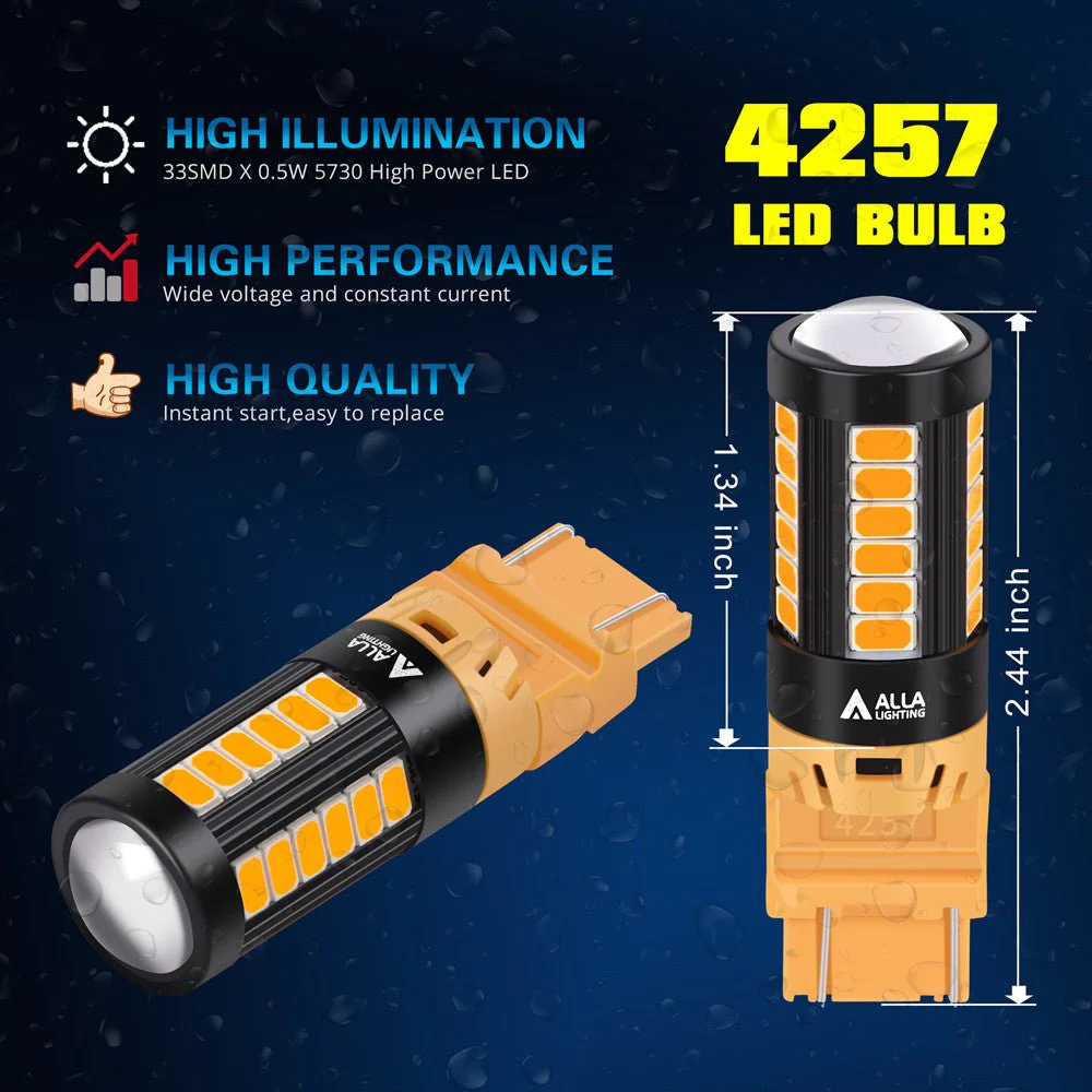 4257NA LED Turn Signal Lights Bulb Replacement Upgrade Blinker Lamps - Image 5