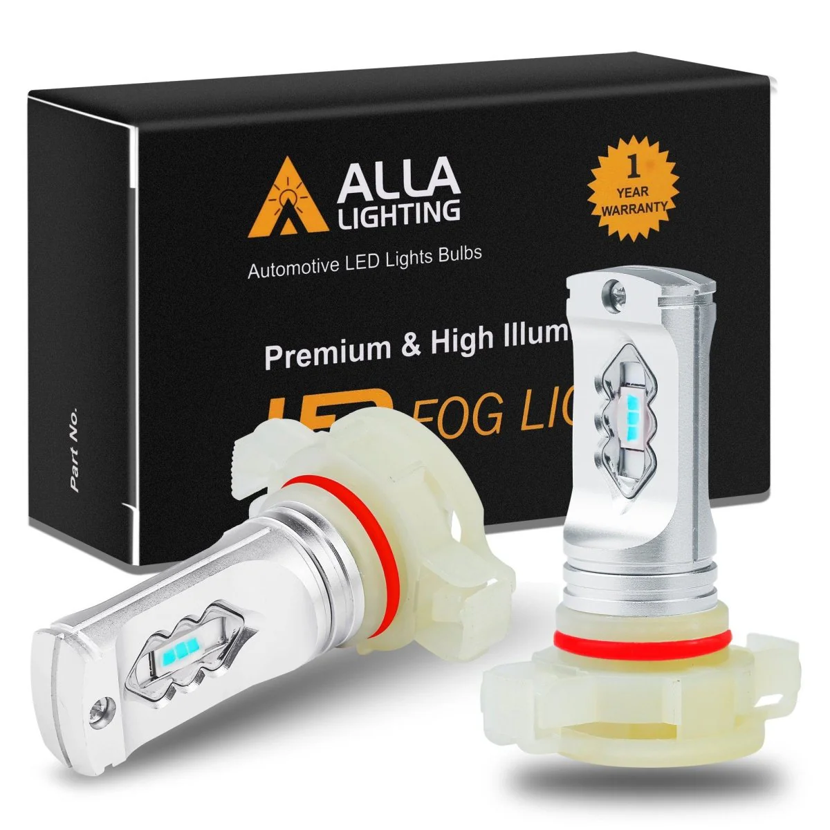 5202 PS24W LED Fog Lights Bulbs PS19W, 6K White/3K Yellow/Red/8K Blue - Image 11