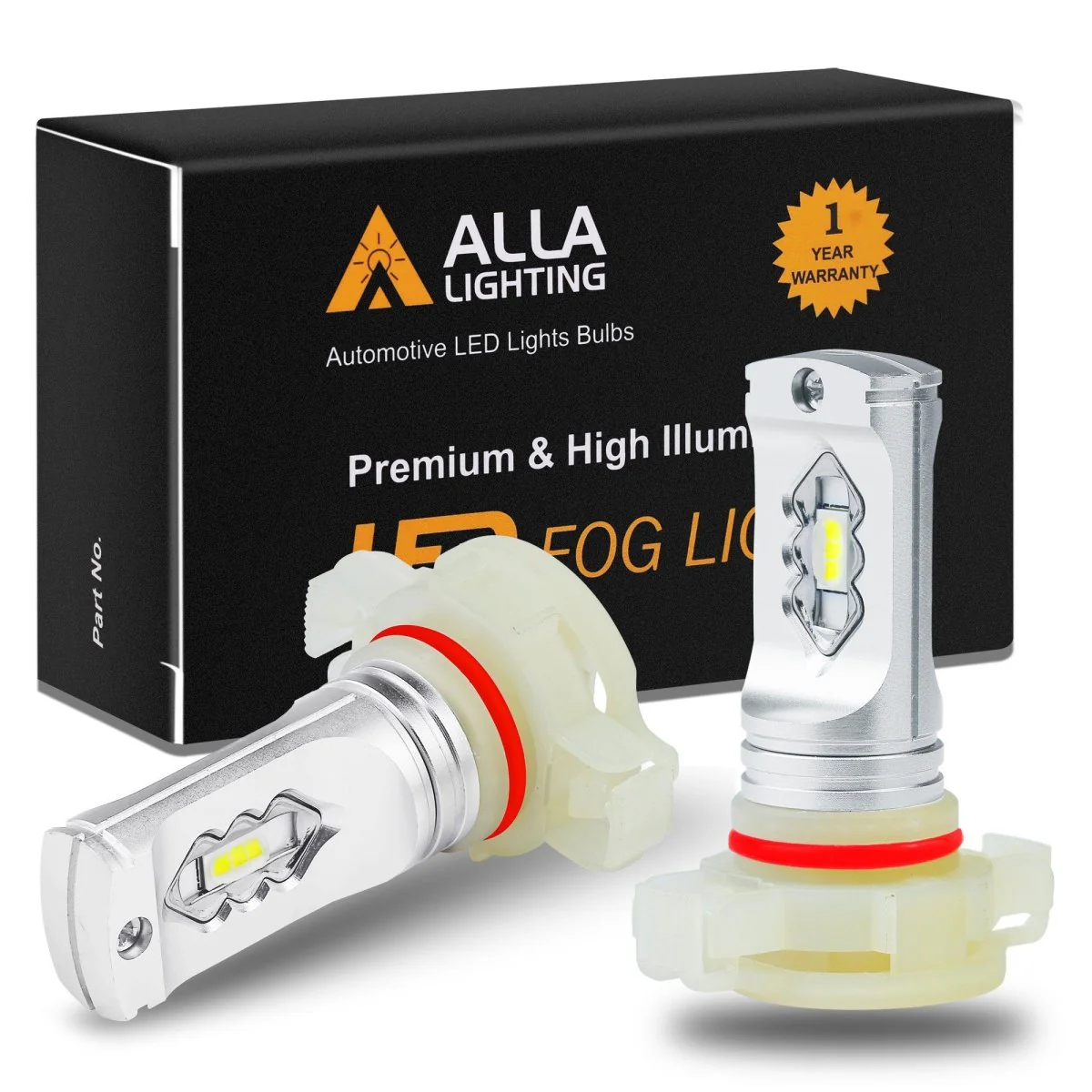 5202 PS24W LED Fog Lights Bulbs PS19W, 6K White/3K Yellow/Red/8K Blue - Image 5