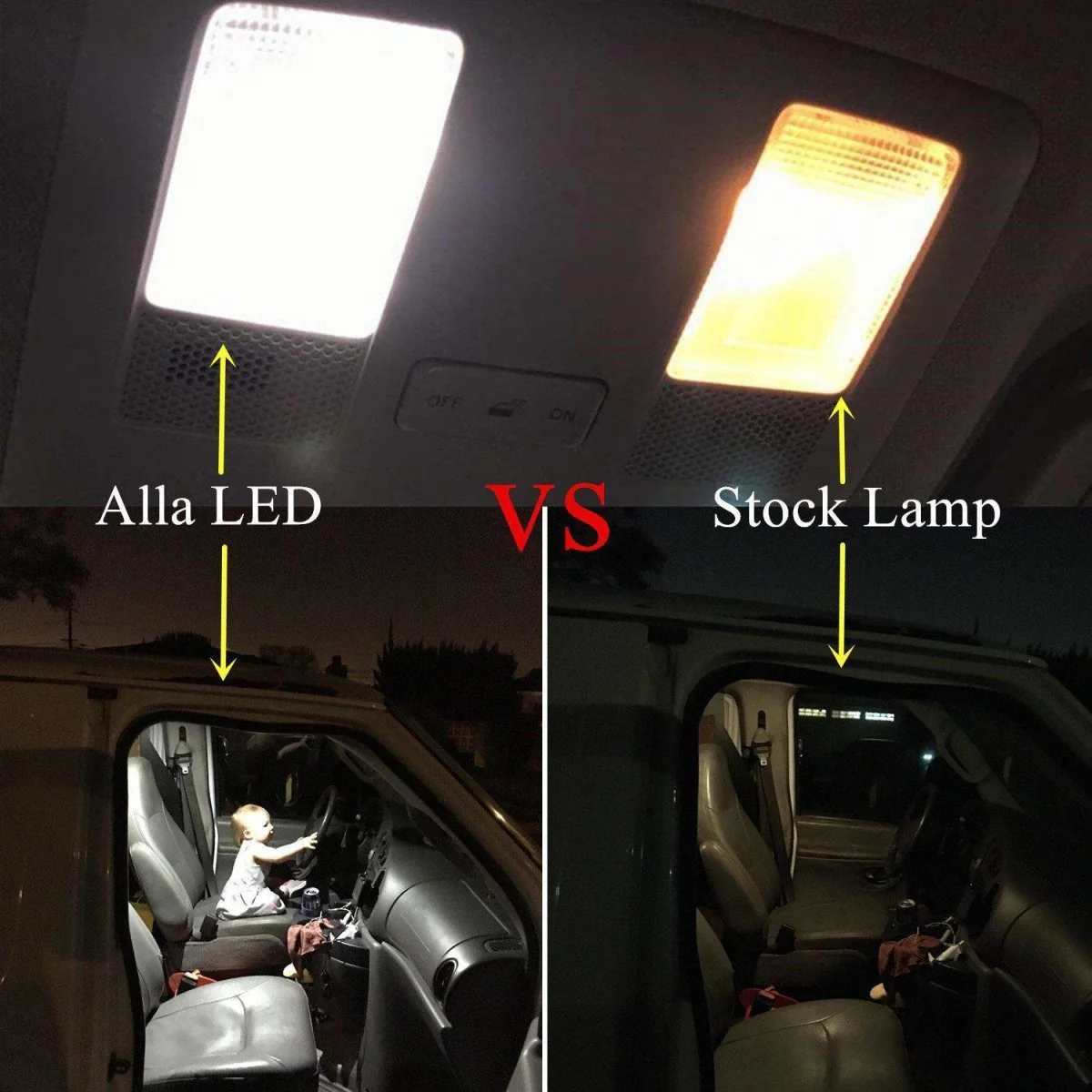 561 563 567 LED Bulbs Festoon Rigid Loop Interior Lights, 6000K xenon White - Image 4