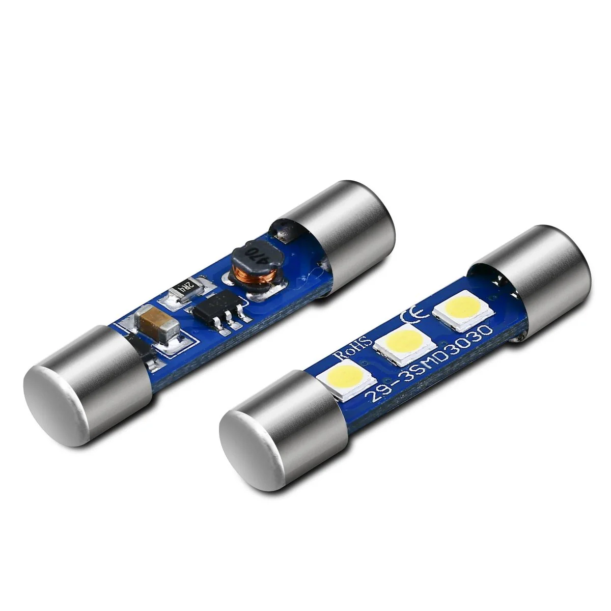 6614F 6612F LED Bulbs Sunvisor Flip Vanity Mirror Lights for Car Truck - Image 10