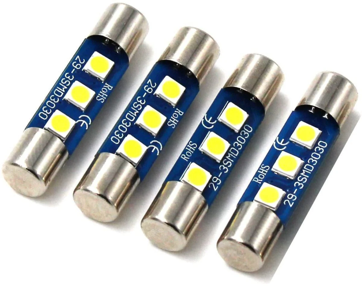 6614F 6612F LED Bulbs Sunvisor Flip Vanity Mirror Lights for Car Truck - Image 11