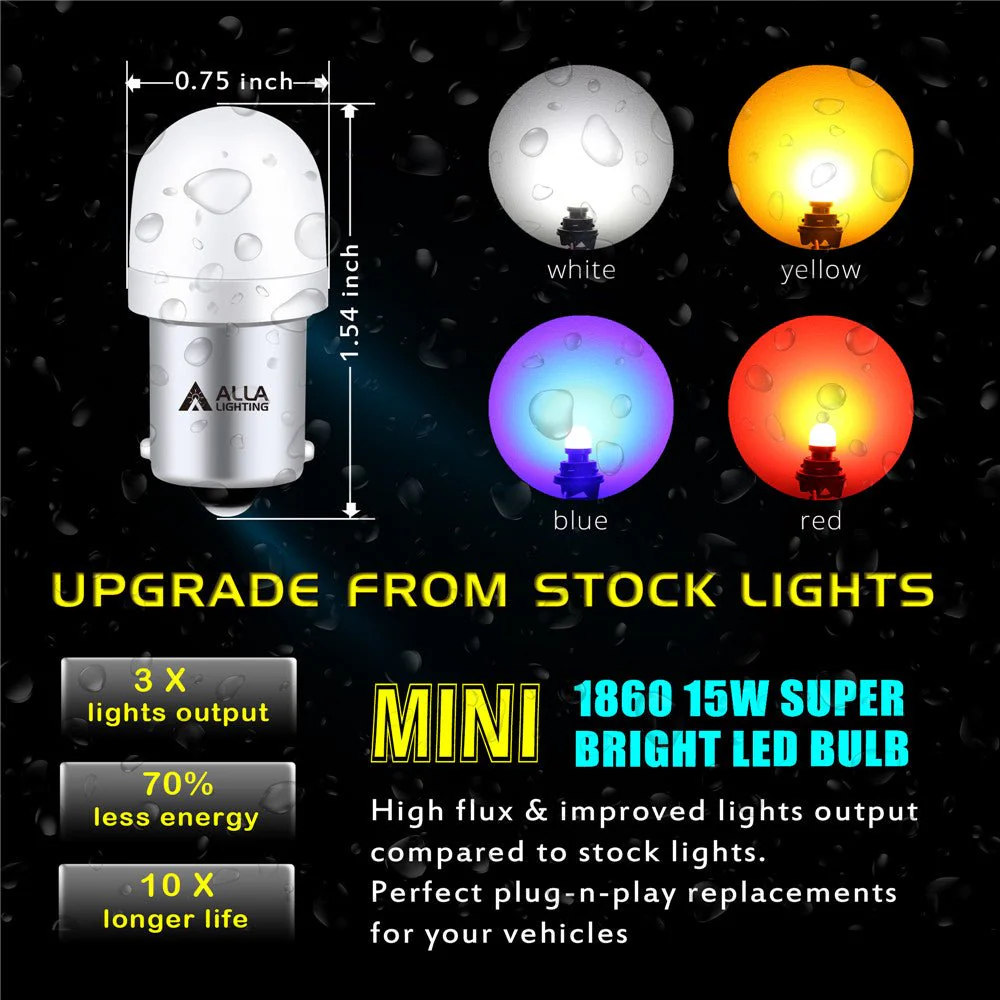 67 89 98 1003 5007 5008 LED Bulbs License Plate, Signal, Interior Lights - Image 3