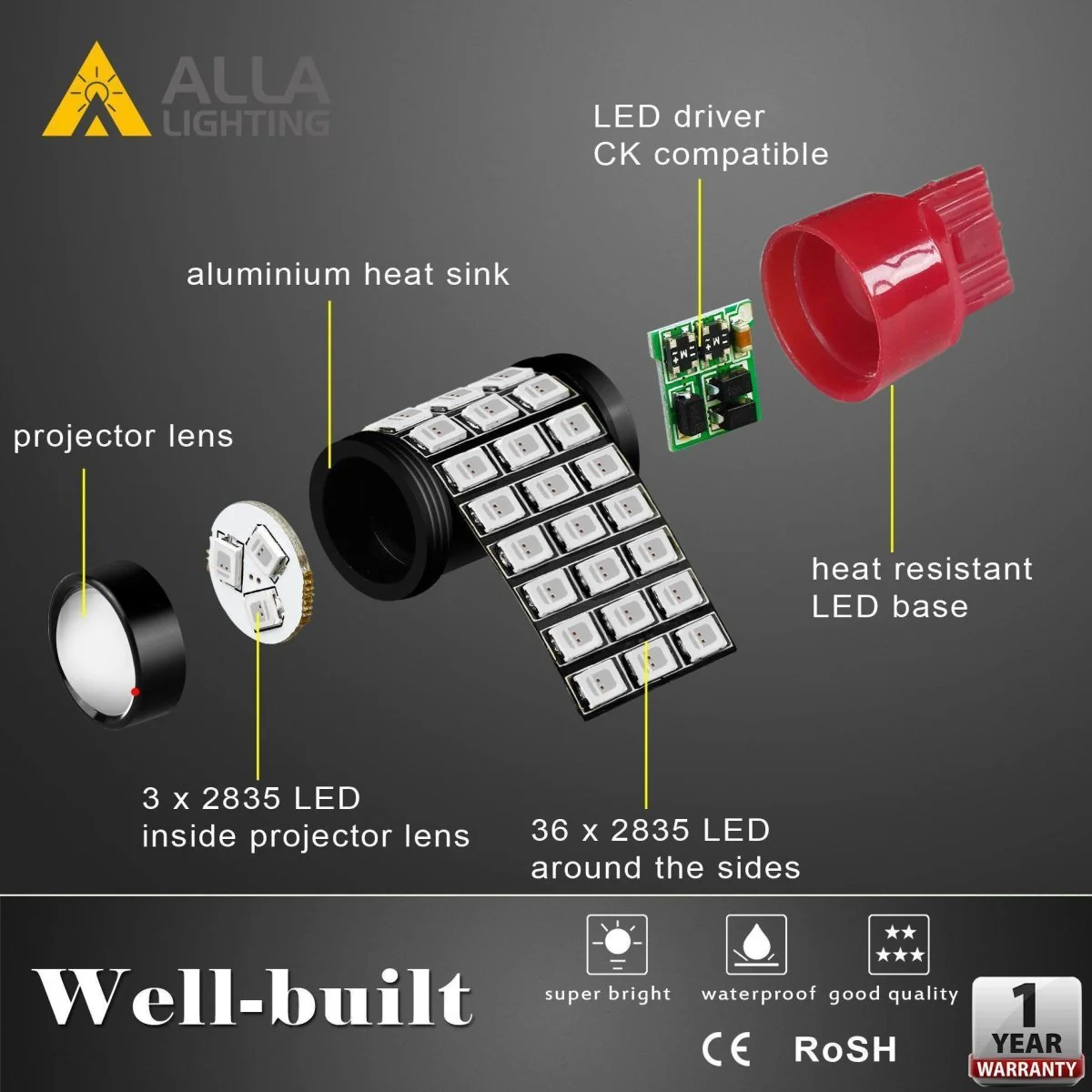 7440 7443 Strobe LED Brake Lights Flashing Stop Bulbs, Super Bright 12V - Image 10