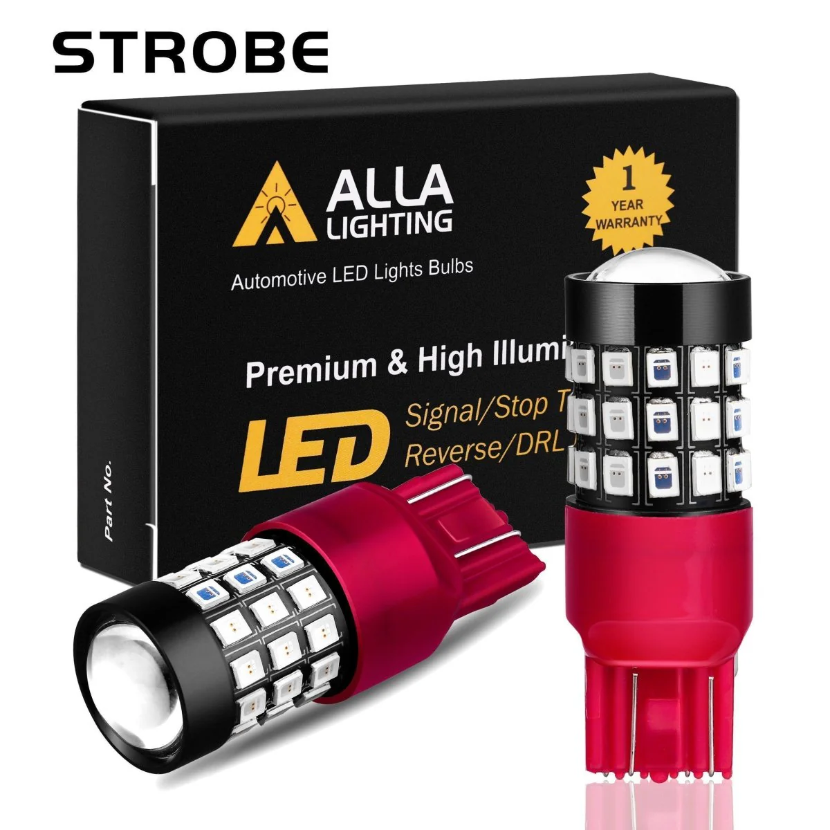 7440 7443 Strobe LED Brake Lights Flashing Stop Bulbs, Super Bright 12V - Image 5