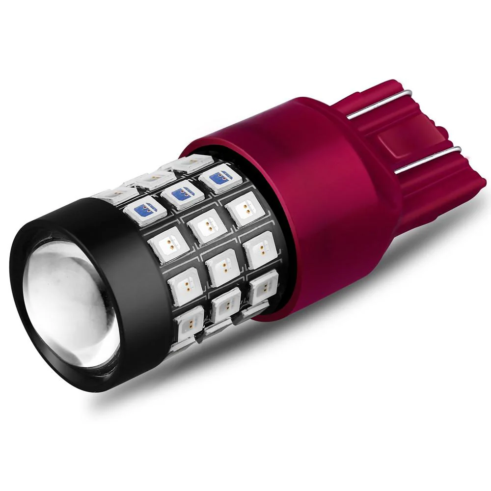 7443 7440 LED Lights Bulbs 2835 39-SMD, 6000K White/Amber Yellow/Red - Image 10