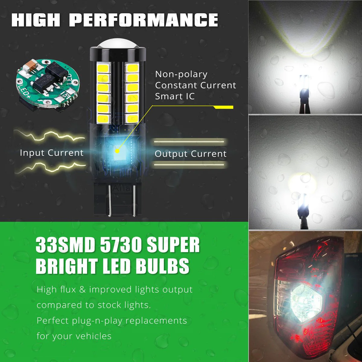 7443 LED Brake Lights Bulbs Stop Taillights Lamps | Dual Filament - Image 11