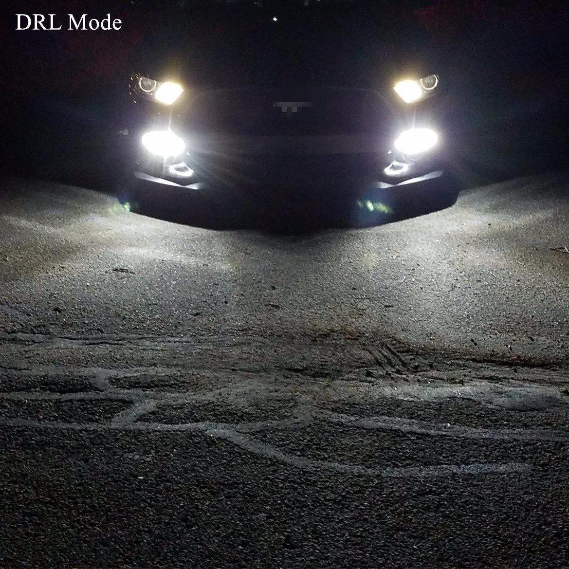 7444 7443 LED Switchback Bulbs Turn Signal Lights, White/Amber Yellow - Image 4