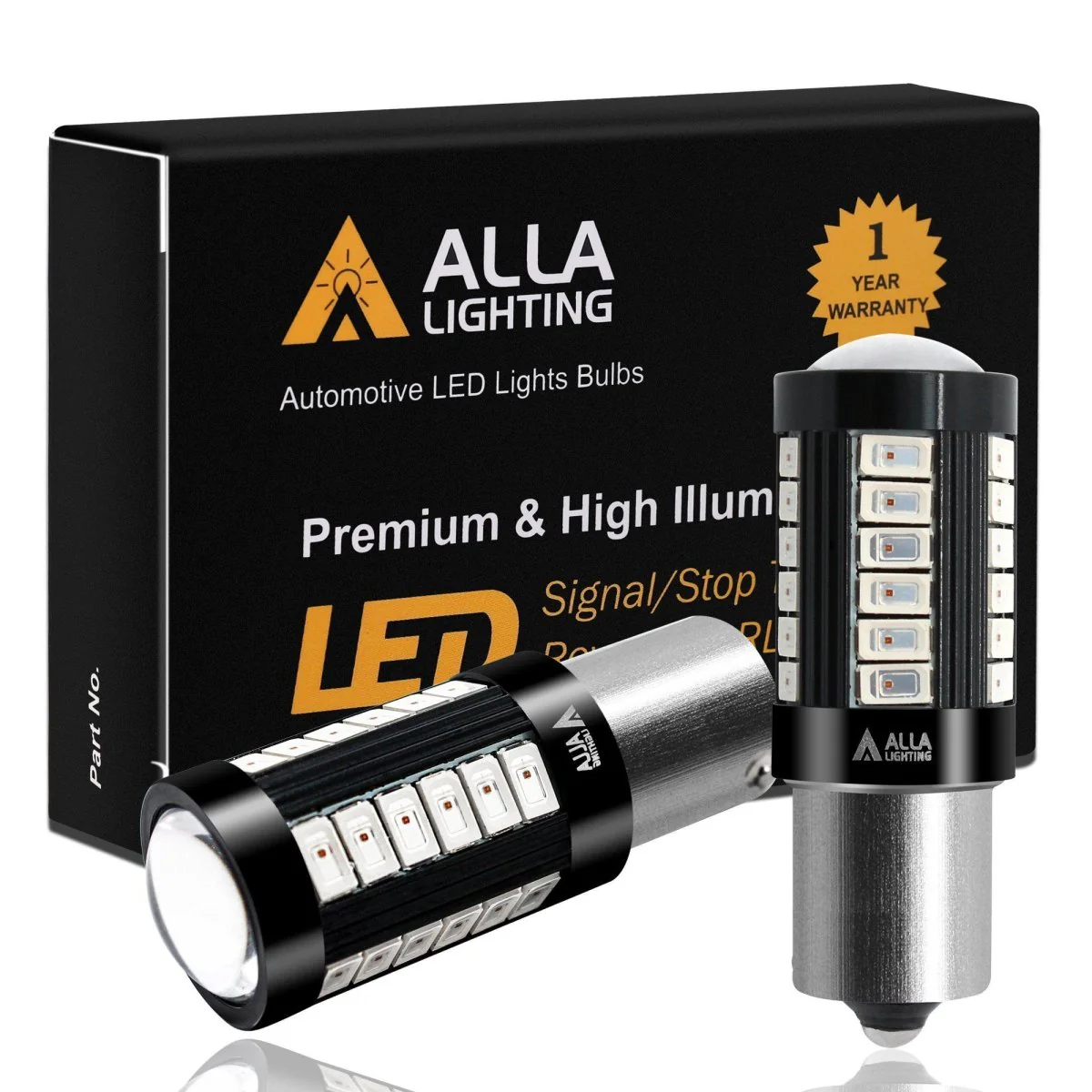 7506 1156 LED Strobe Lights Flashing Brake Stop Reverse Lights Bulbs - Image 9