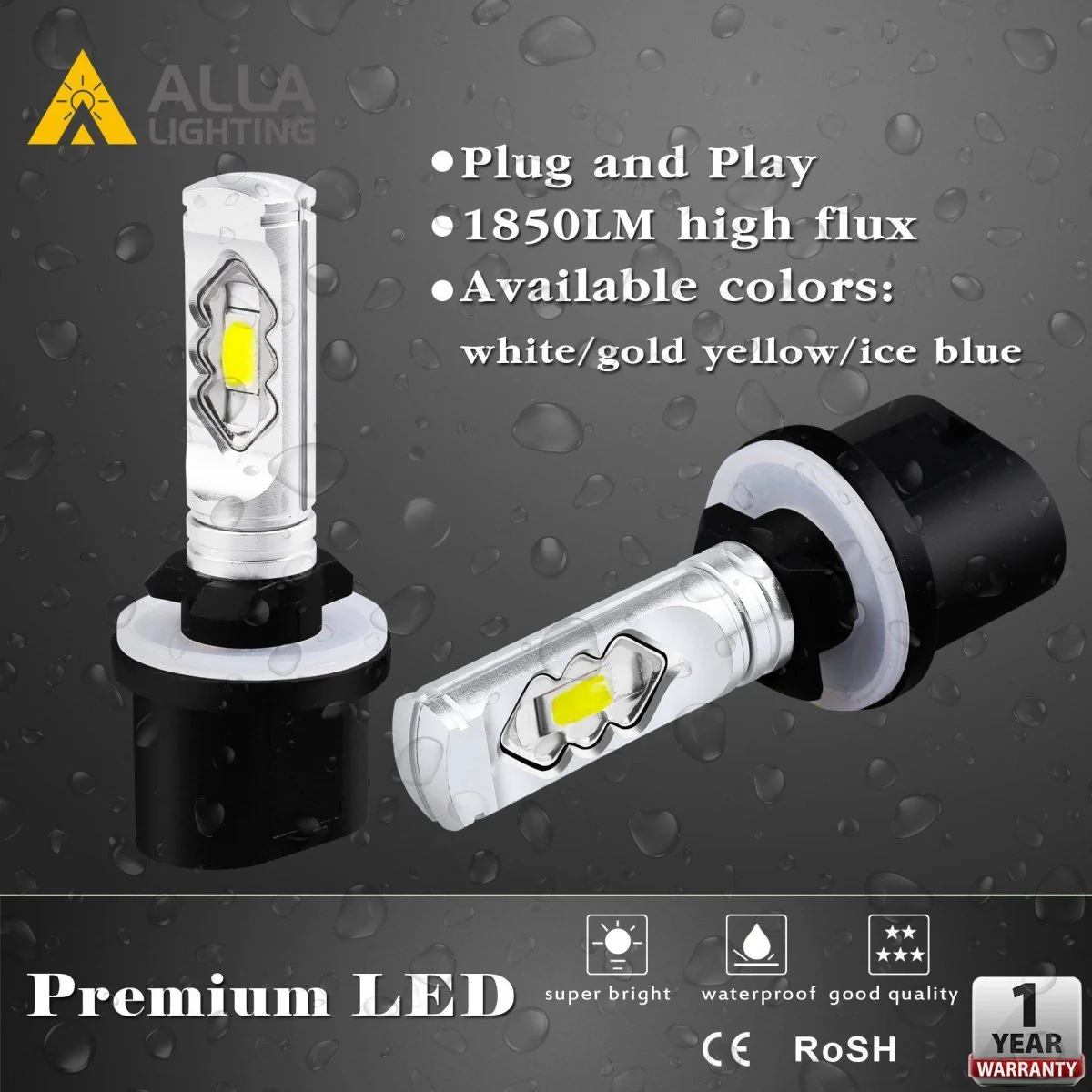 884 880 LED Bulbs ETI-SMD Fog Lights DRL 899, 6K White/Yellow/8000K Blue - Image 7