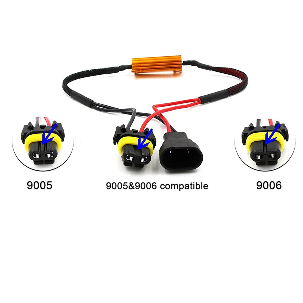 9005 9006 9012 50W 6ohm LED Resistors Fix Flicking Error Canceller - Image 3