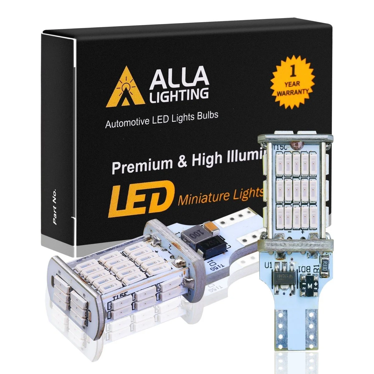 912 921 LED Bulbs Strobe Brake Lights Flashing Stop Reverse Light - Image 4