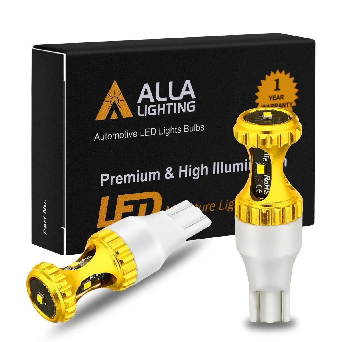 912 921 LED Reverse Lights Bulbs Back Up 12V W16W, 6000K Xenon White - Image 7
