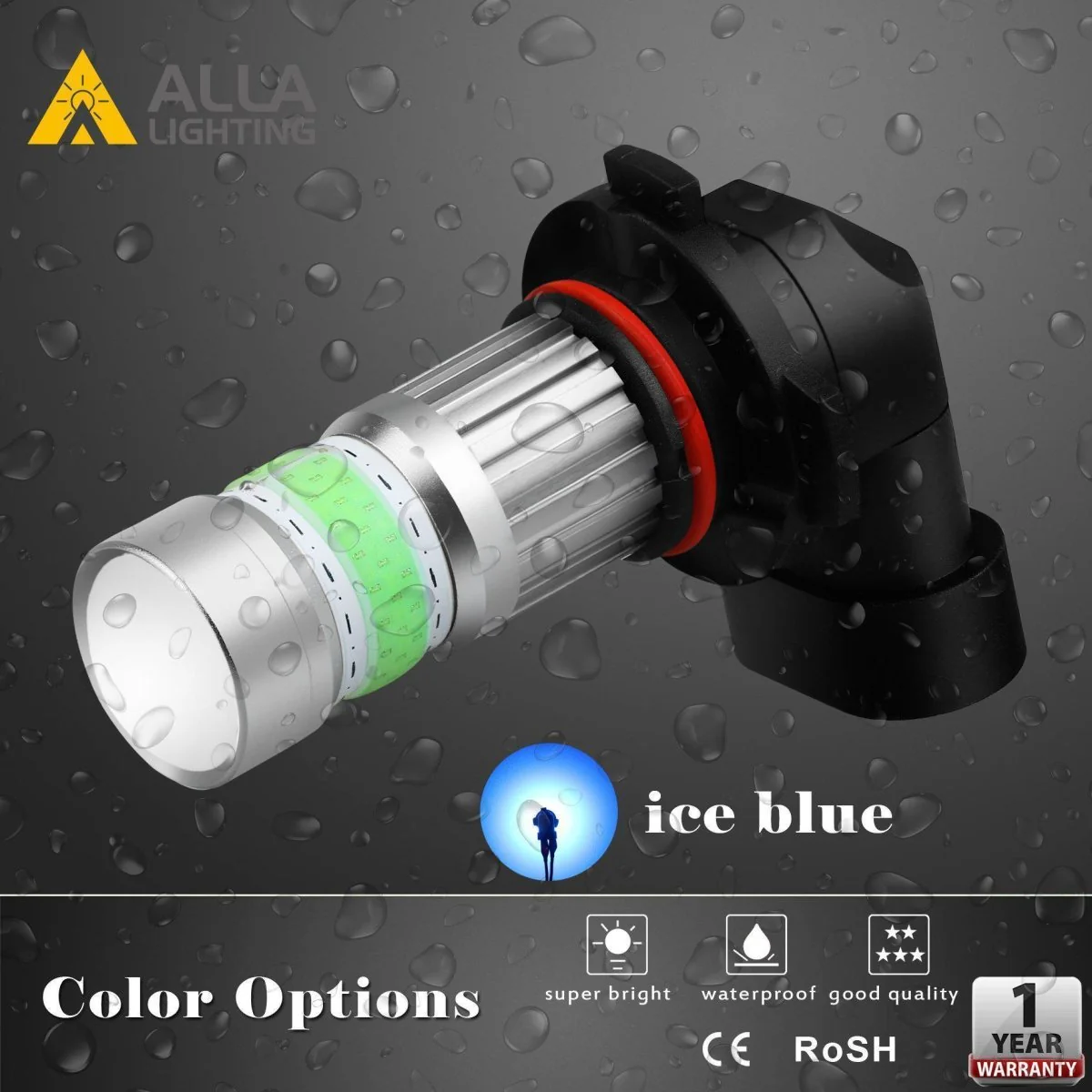 COB-72 H10 9145 LED Fog Light Bulbs, 6500K White/8000K Blue/3000K Amber Yellow - Image 16