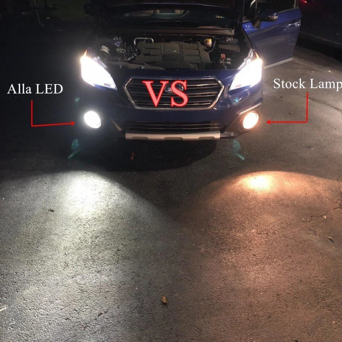 COB-72 H10 9145 LED Fog Light Bulbs, 6500K White/8000K Blue/3000K Amber Yellow - Image 3