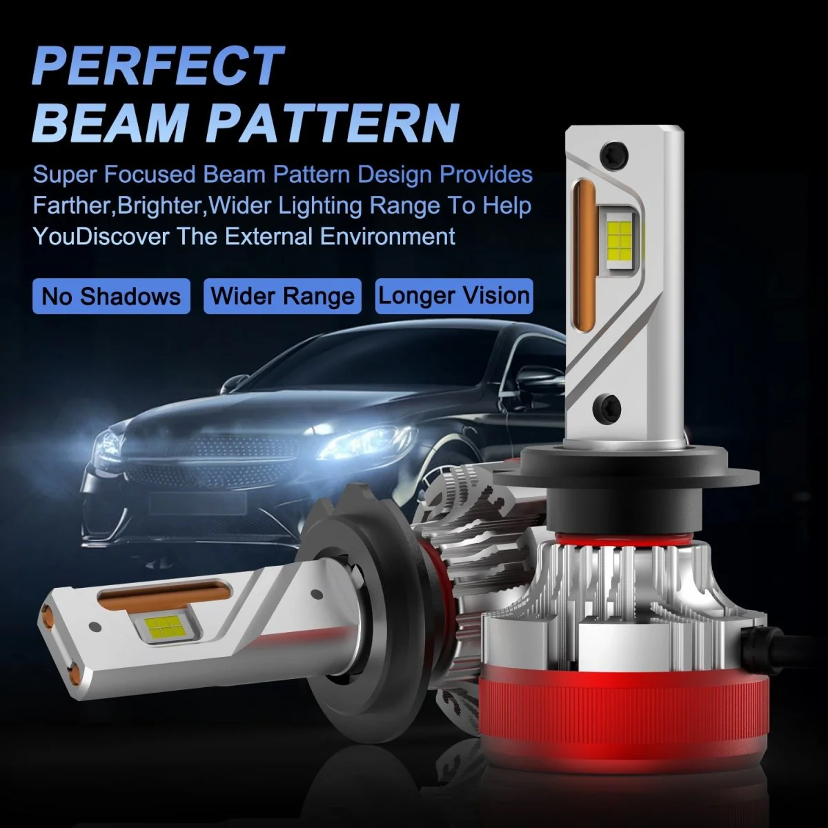 AG1 H7 LED Forward Lightings Conversion Kits Bulbs |  6500K Xenon White - Image 6