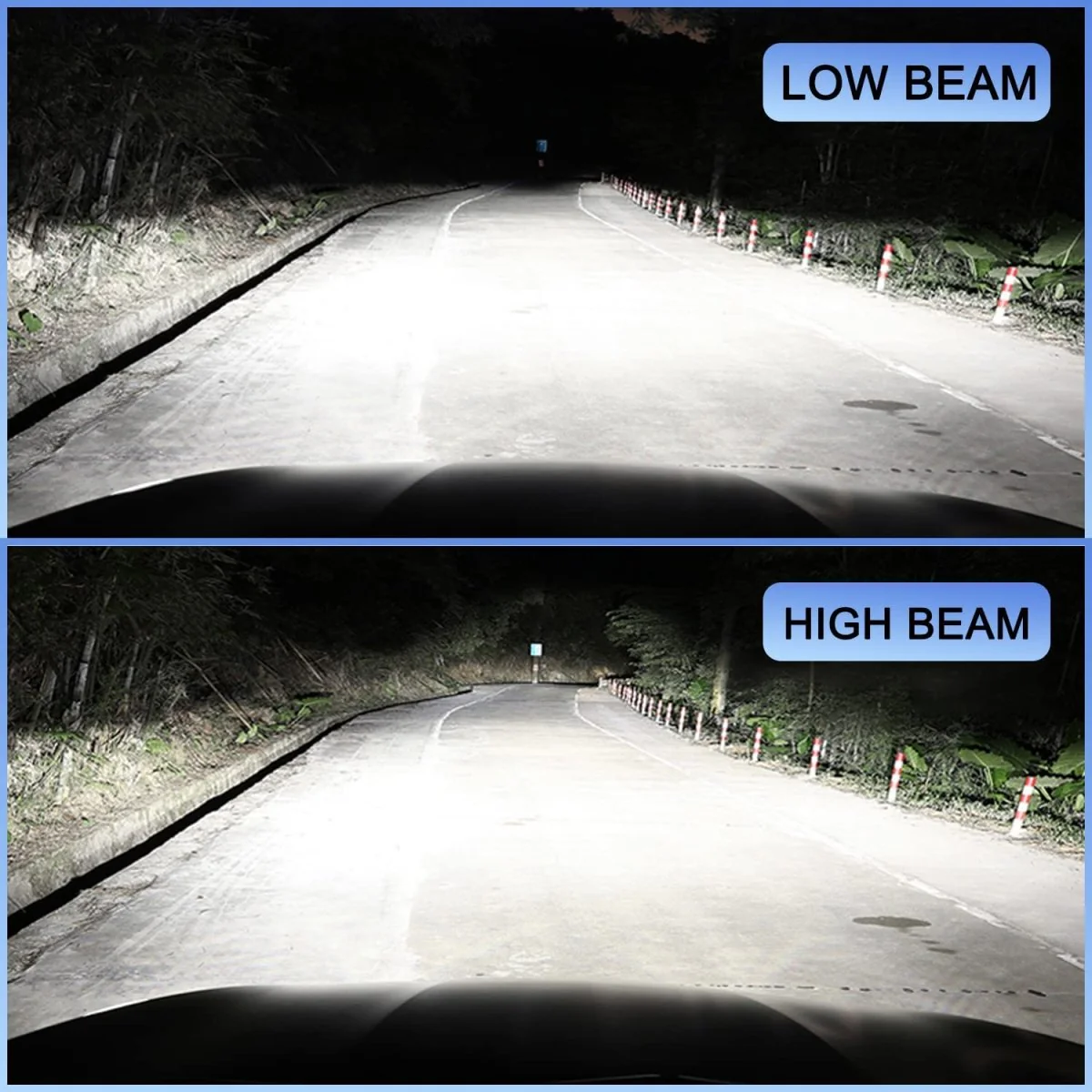 AG1 HIR2 9012 LED Forward Lightings Conversion Kits Bulbs |  6500K Xenon White - Image 3