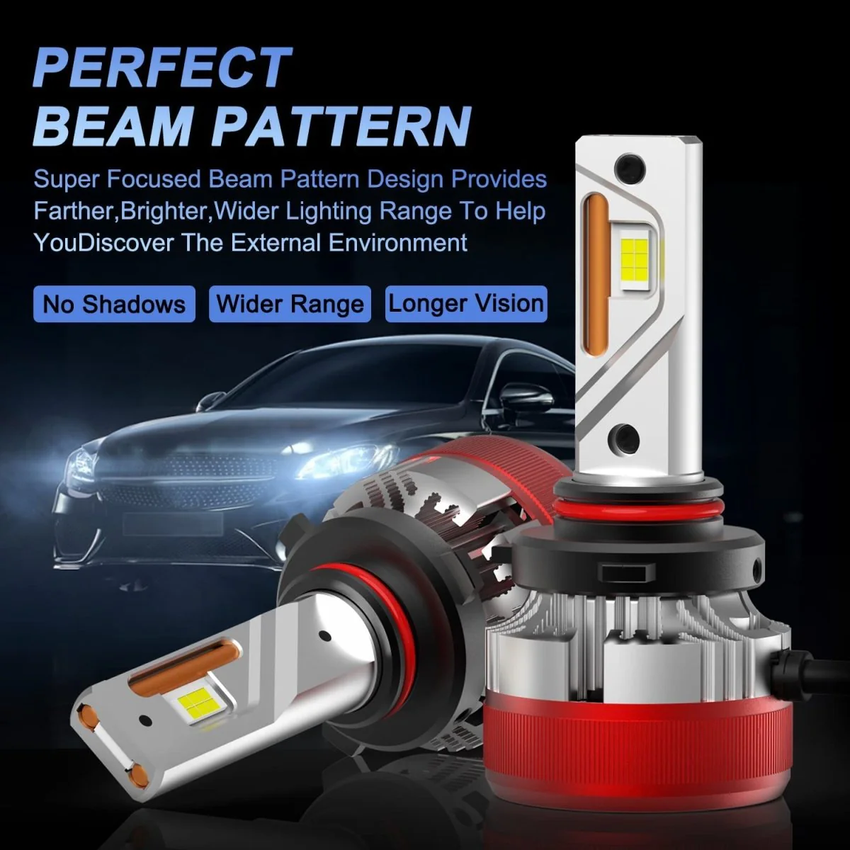 AG1 HIR2 9012 LED Forward Lightings Conversion Kits Bulbs |  6500K Xenon White - Image 5