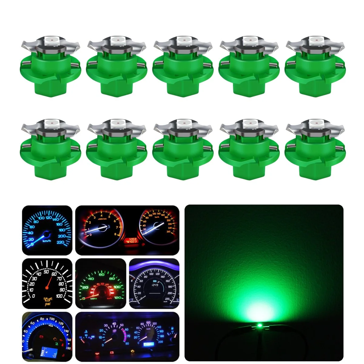 B8.4D LED Dashboard Instrument Gauge Lights 2452MFX6 2723MFX6 Bulb - Image 12