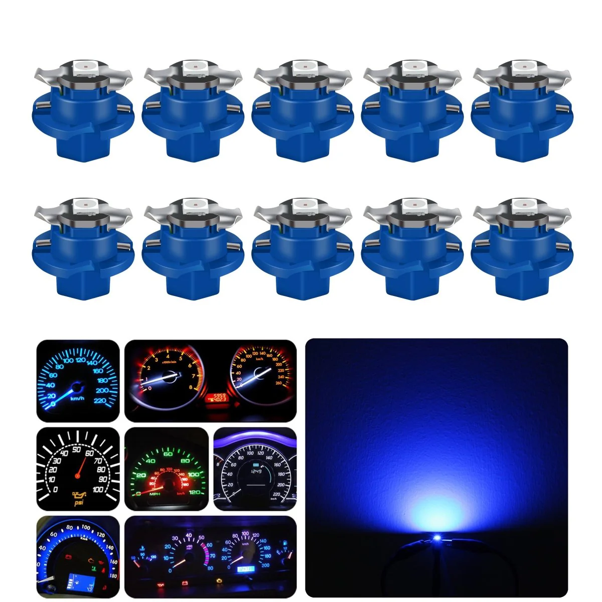 B8.4D LED Dashboard Instrument Gauge Lights 2452MFX6 2723MFX6 Bulb - Image 18