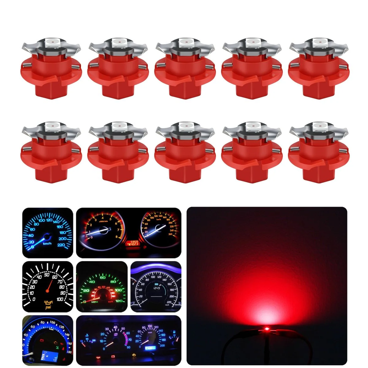 B8.4D LED Dashboard Instrument Gauge Lights 2452MFX6 2723MFX6 Bulb - Image 21