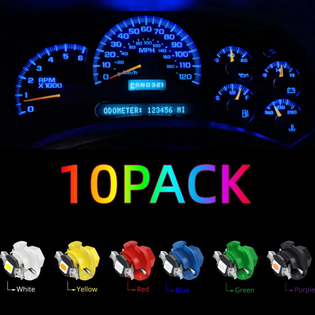 B8.4D LED Dashboard Instrument Gauge Lights 2452MFX6 2723MFX6 Bulb - Image 3