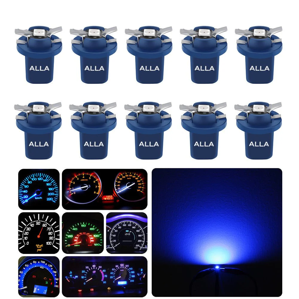 B8.5D LED Dashboard Instrument Cluster Gauge Lights 2721MF 2351MFX6 Bulb - Image 10