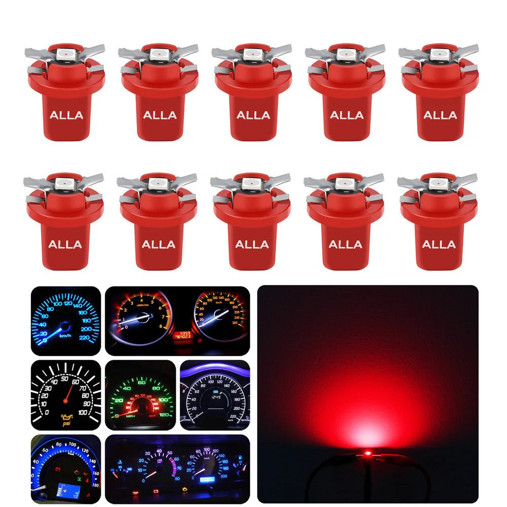 B8.5D LED Dashboard Instrument Cluster Gauge Lights 2721MF 2351MFX6 Bulb - Image 19