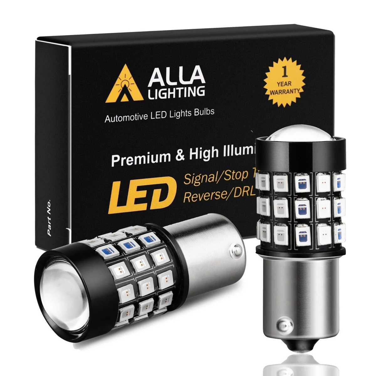 BA15S 1156 LED Lights Bulbs 2835 39-SMD, White/Red/Amber Yellow - Image 11