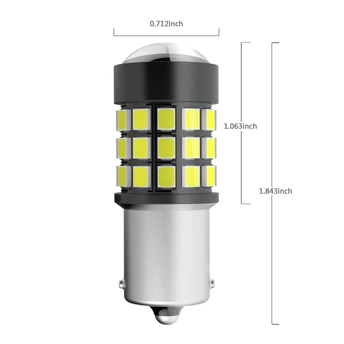 BA15S 1156 LED Lights Bulbs 2835 39-SMD, White/Red/Amber Yellow - Image 15