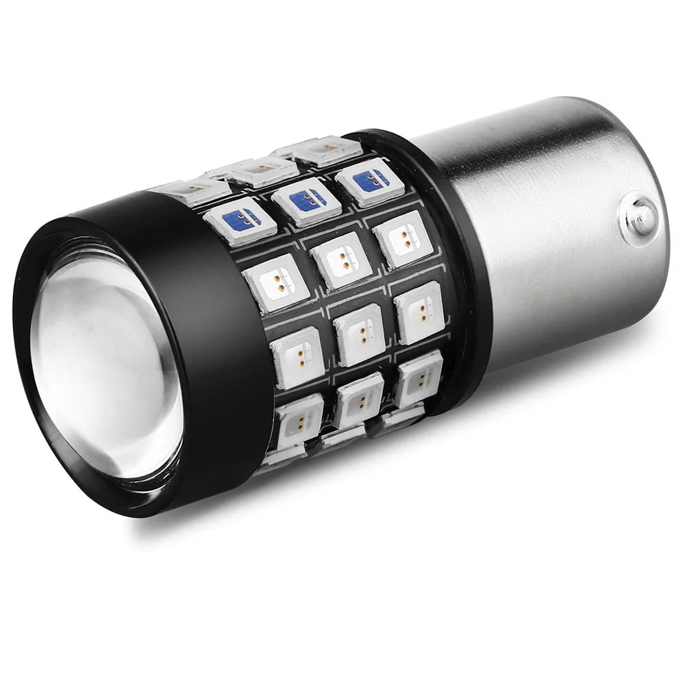 BA15S 1156 LED Lights Bulbs 2835 39-SMD, White/Red/Amber Yellow - Image 17