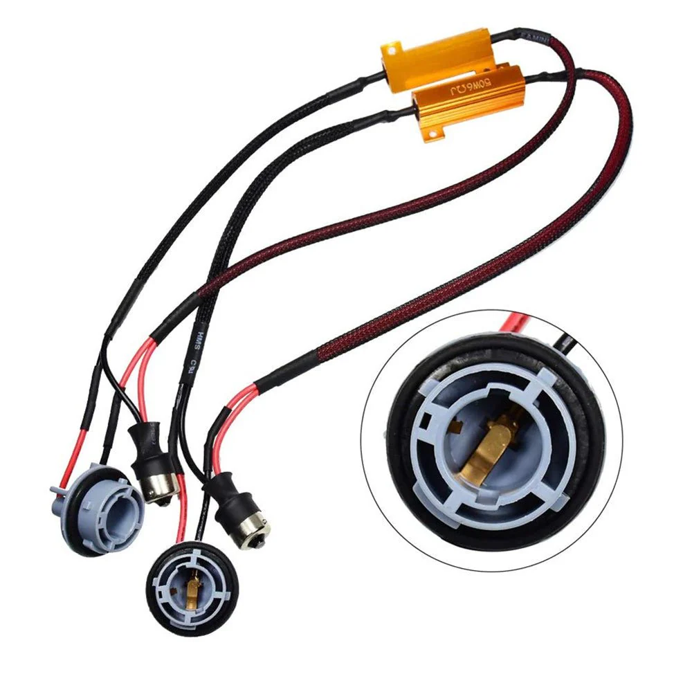 BA15S 1156 LED Resistors Fix Turn Signal Light Hyper Flash /Error Code - Image 3